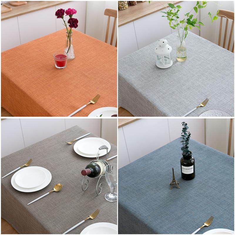 麻布桌布纯色棉麻亚麻布艺餐桌布北欧素色粗麻盖巾加厚小清新简约,居家布艺,桌布,淘宝优惠券,粉丝福利购,淘宝优惠卷