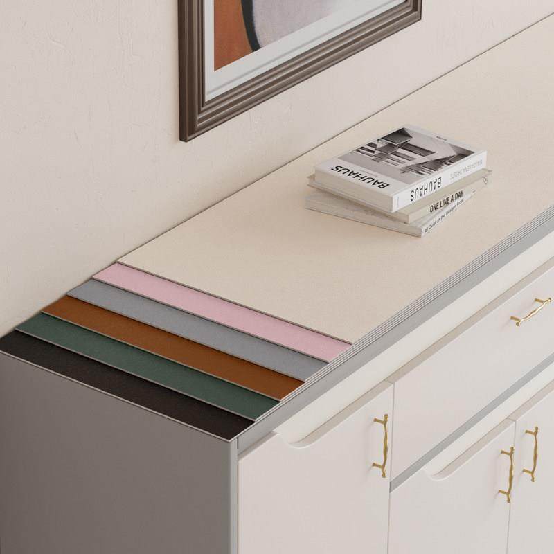 皮革电视柜垫鞋柜台面桌面保护垫长条桌垫餐边柜酒柜吧台垫子防水