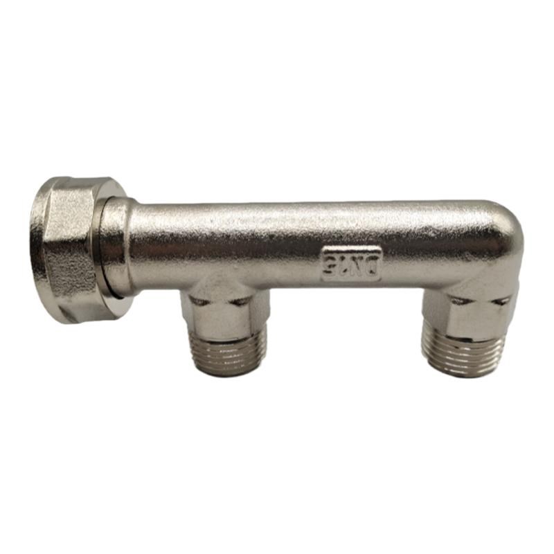 全铜瓦斯表前后转接头三通M30转4分内外丝活动接头瓦斯铝塑管配件