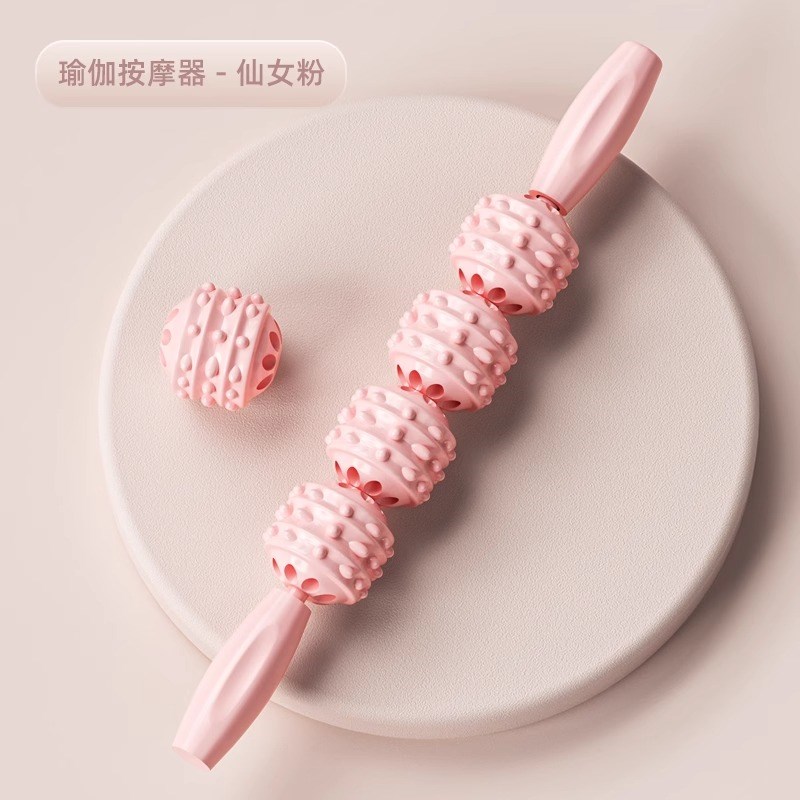 狼牙棒按摩棒滚轮轴肌肉放松瘦小腿筋膜琅琊按摩器滚轴滚动水滴