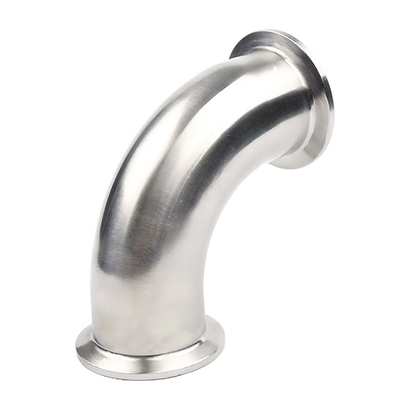 正316卫生级快装弯头/不锈钢管件/90度镜面内外精抛/卡箍式弯头