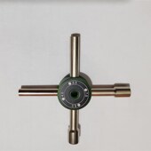 8.0mm 多功能白钢模型工具4.0 内六角航模套筒 十字扳手四合一