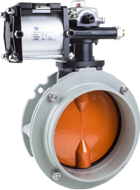 气动手动粉尘蝶阀BV1F 水泥搅拌站粉体颗粒专用蝴蝶阀DN100200300