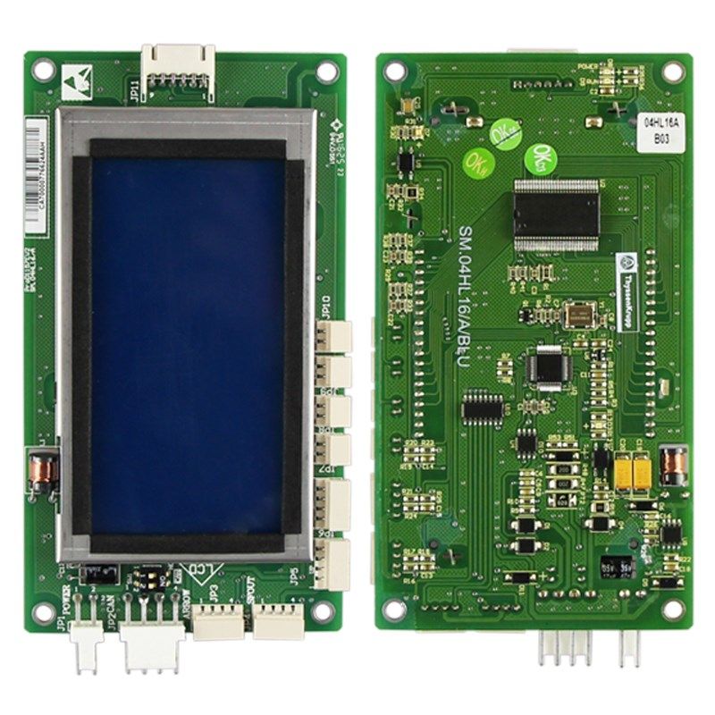 蒂森尚途系统电梯外呼液晶显示板SM.04HL16/A/BLU 新时达电梯配件