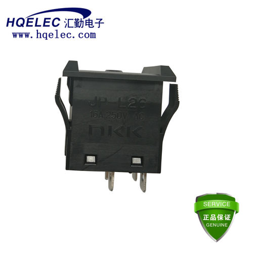 【现货】NKK JPL26B/JP-L26BAK 按钮开关嵌入式安装DPST 16A 125V