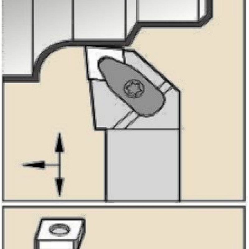 肯纳刀杆DCLNL2525M12KC04 KENNAMETAL进口数控刀具刀柄全新现货