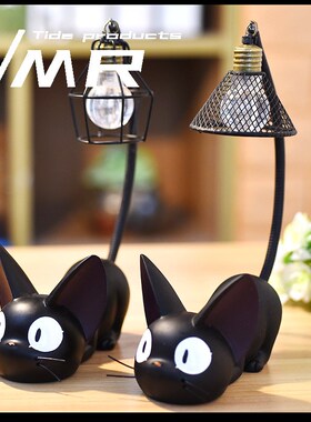 MR/猫咪小夜灯可爱猫咪小夜灯吉吉猫创意装饰品治愈系摆件礼物灯