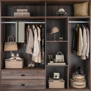 轻奢样板房衣帽间衣柜展厅家饰软装 收纳盒设计师摆件 饰品搭配套装