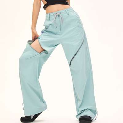 Clac！高弹轻薄凉感拉链运动裤