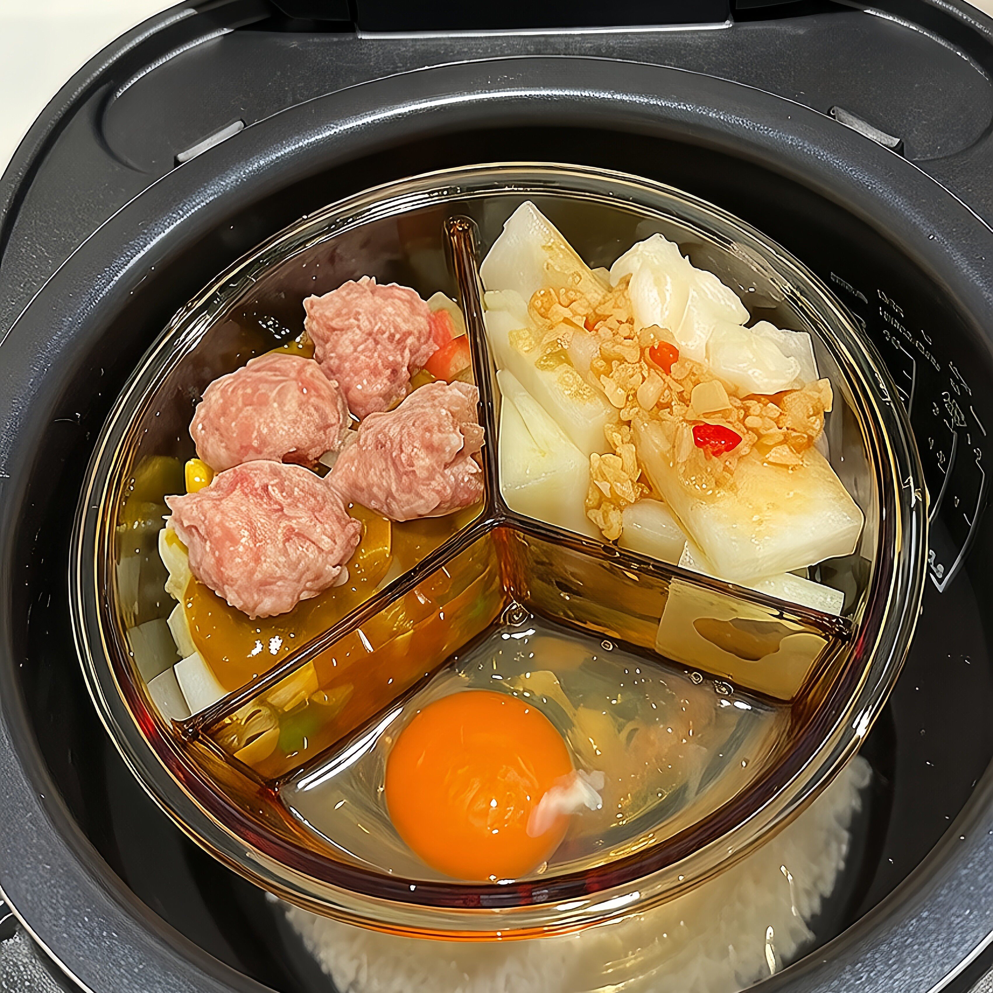懒人带饭神器~玻璃饭盒可微波炉加热上班带饭餐盒汤碗分隔保鲜盒