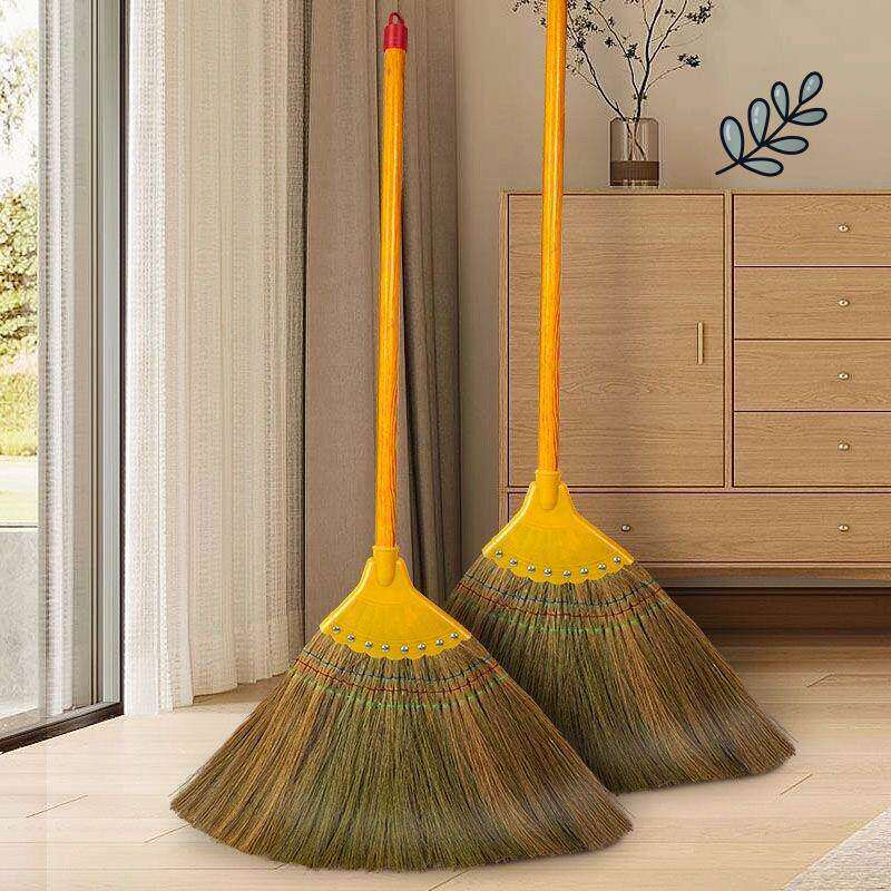 芒草扫把家用扫地笤帚软毛不粘头发老式高粱捎把庭院户外单个扫帚
