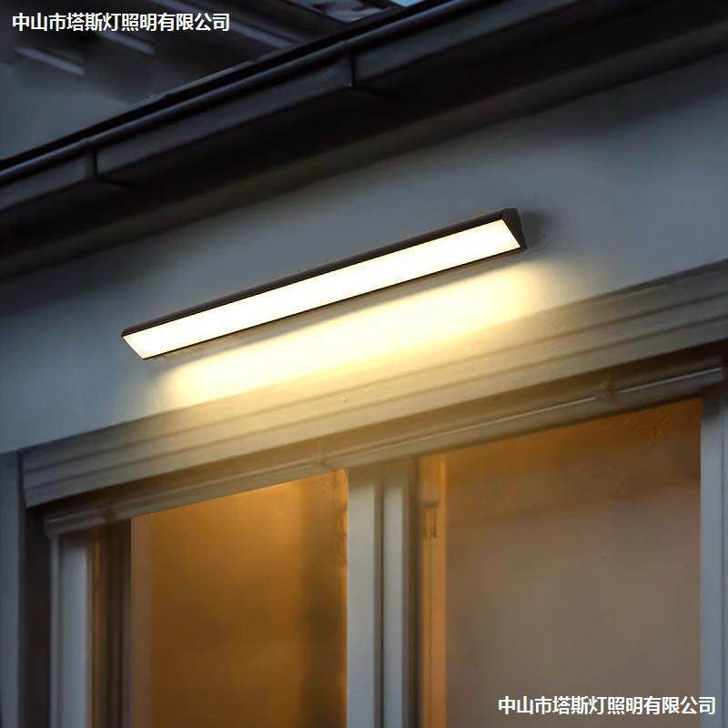 户外壁灯长条超亮过道楼梯灯庭院铝材灯室外led防水阳台灯门头灯