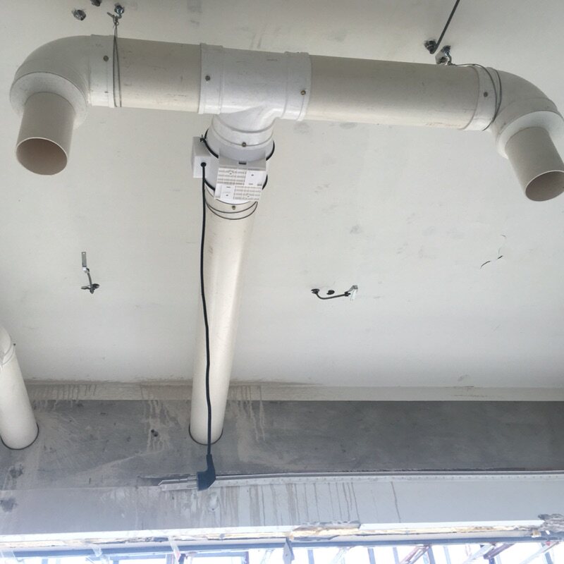 顶格4寸斜流增压圆形管道风机100/110PVC静音排换气扇强力送抽风