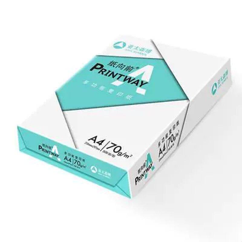 亚太森博 纸向前A4纸打印复印纸a4 70g80克500页白纸办公用纸整箱
