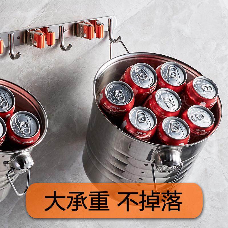 卫生间拖把架壁挂墙上扫把挂钩地拖挂架夹固定器阳台置物架免打孔,收纳整理,挂钩/粘钩,淘宝优惠券,粉丝福利购,淘宝优惠卷