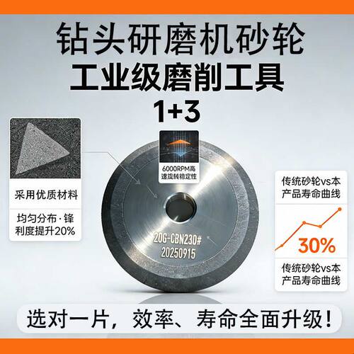 钻头研磨机砂轮13A/D 13B Z13 26A/D Z20 SDC/CBN钻石合金砂轮