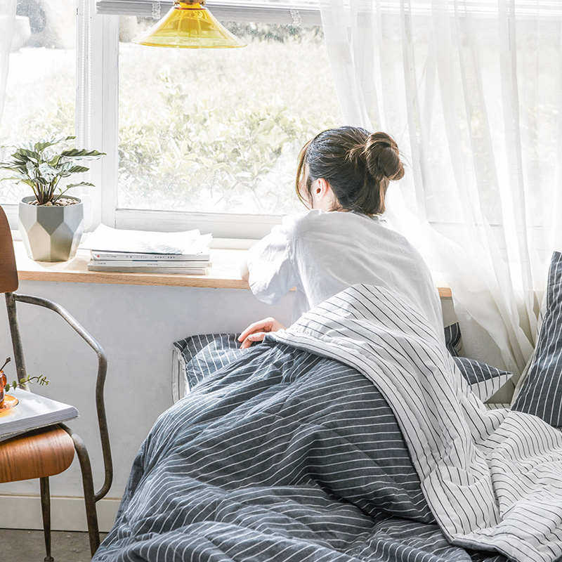 全棉水洗棉夏被四件套纯棉单人学生夏凉被三件套空调被夏季薄被子,床上用品,化纤被,淘宝优惠券,粉丝福利购,淘宝优惠卷