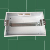 家用铁底暗装 配电箱13回路铁底塑面强电空开空盒布线箱断路器盒12