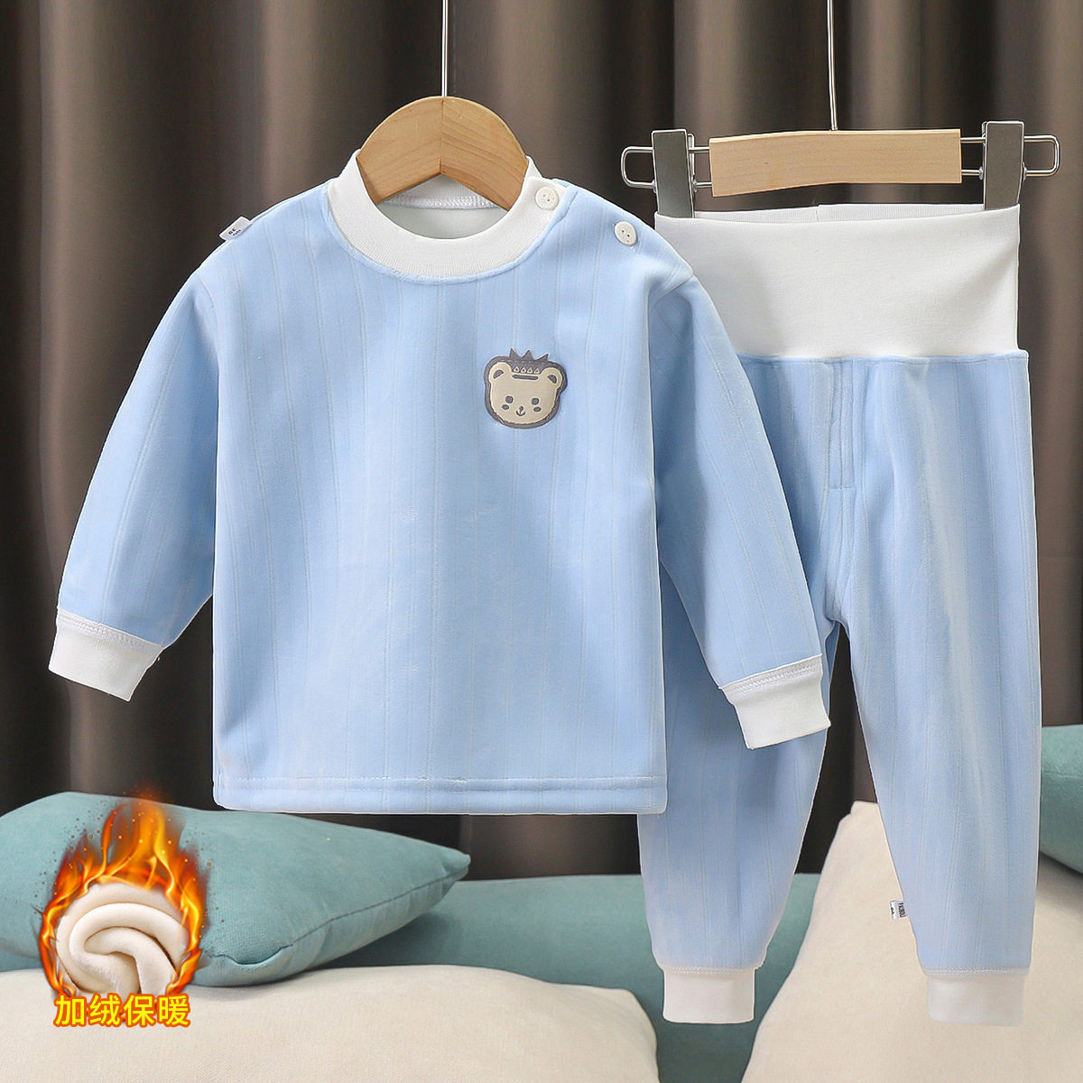 宝宝加绒套装儿童高腰保暖内衣婴儿秋衣秋裤春秋男女睡衣秋冬,童装/婴儿装/亲子装,内衣套装,淘宝优惠券,粉丝福利购,淘宝优惠卷