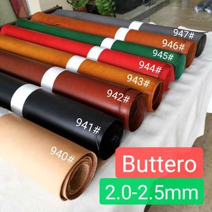 Buttero巴特罗透染植鞣革2.0-2.5mm封底可定型水封边手工皮料
