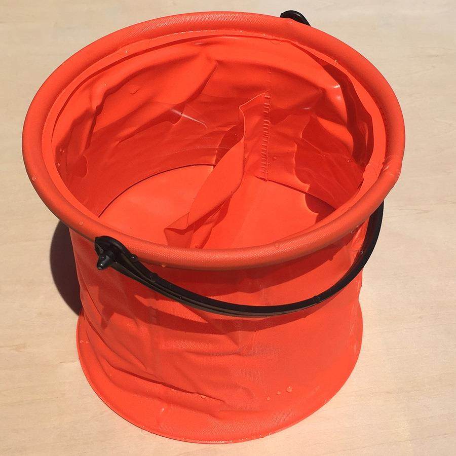 绘画用品小号折叠隔层洗笔水桶 美术绘画水彩水粉塑胶伸缩涮笔筒