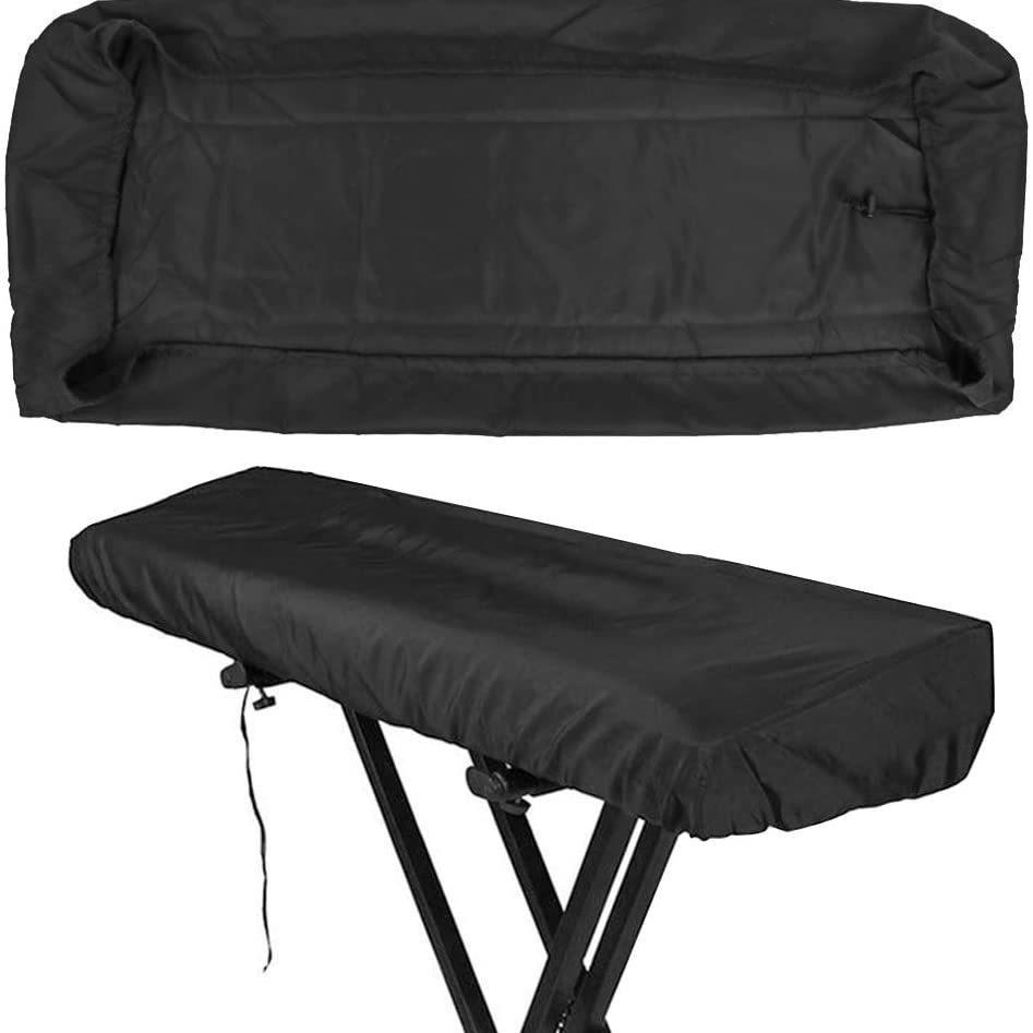 厂家供应电子琴61-88键钢琴键盘防尘罩防水防尘黑色电子琴防护套