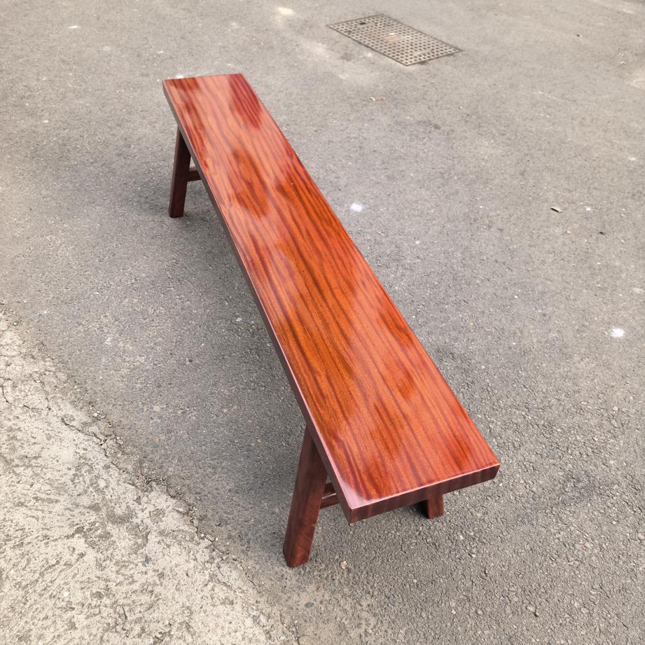 巴花红塔利条凳180*30*45中式凳子原木长板凳茶桌凳花梨木中式