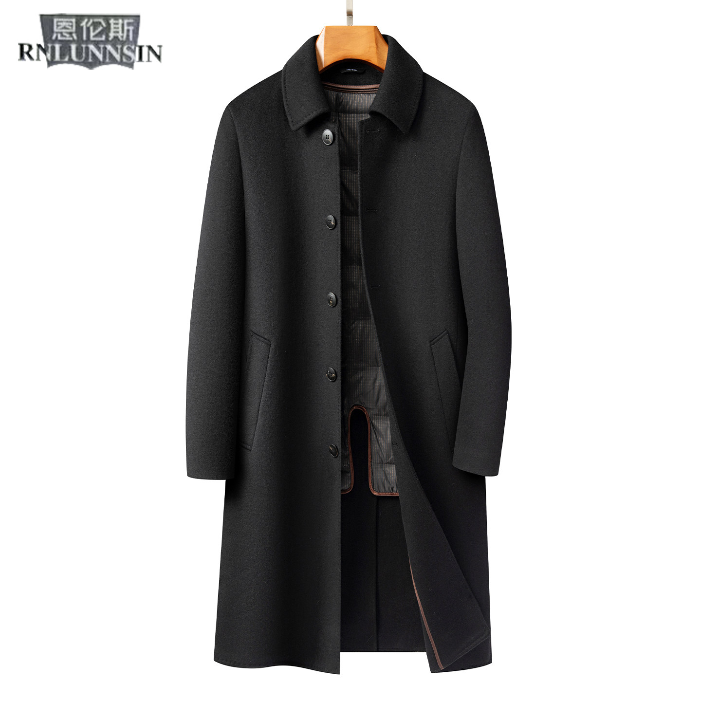 双面绒大衣男士中长款过膝商务休闲行政男装冬羽绒内胆羊毛呢外套,男装,毛呢大衣,淘宝优惠券,粉丝福利购,淘宝优惠卷