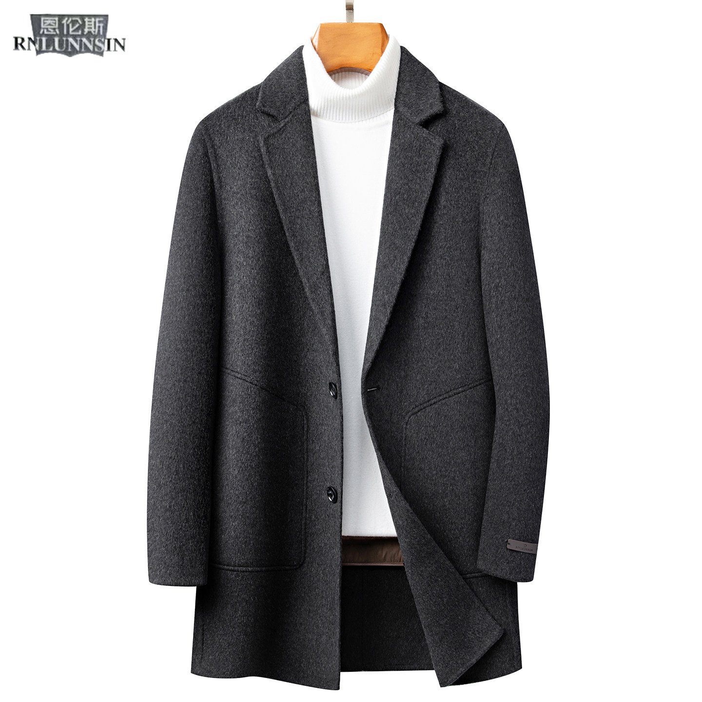 双面绒大衣男士中长款西装领羽绒服内胆冬季保暖高档羊毛呢子外套,男装,毛呢大衣,淘宝优惠券,粉丝福利购,淘宝优惠卷