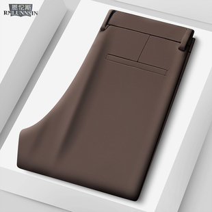 轻商务休闲西裤男款加绒厚款保暖长裤子2025新款冬季高端直筒男裤