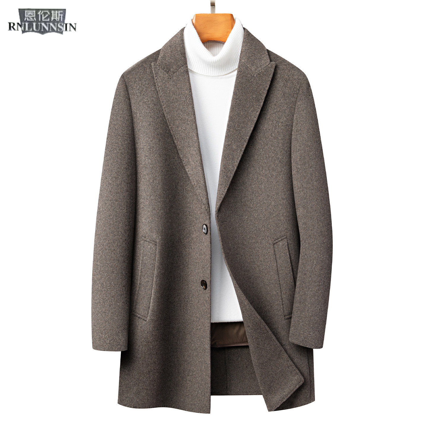羊毛呢大衣男士中长款西装领羽绒内胆冬季保暖新款男装外套双面绒,男装,毛呢大衣,淘宝优惠券,粉丝福利购,淘宝优惠卷
