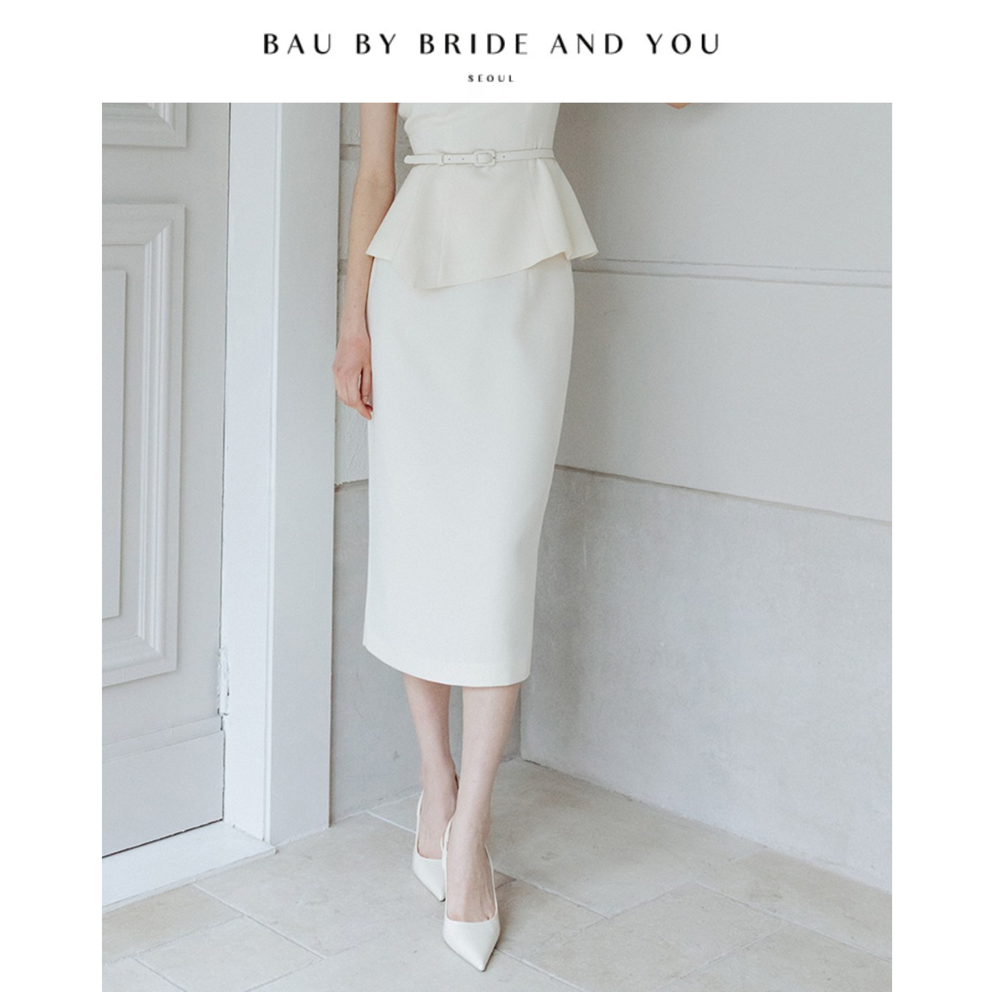 BAU by Bride And You韩国半身裙高腰百搭裙职场通勤