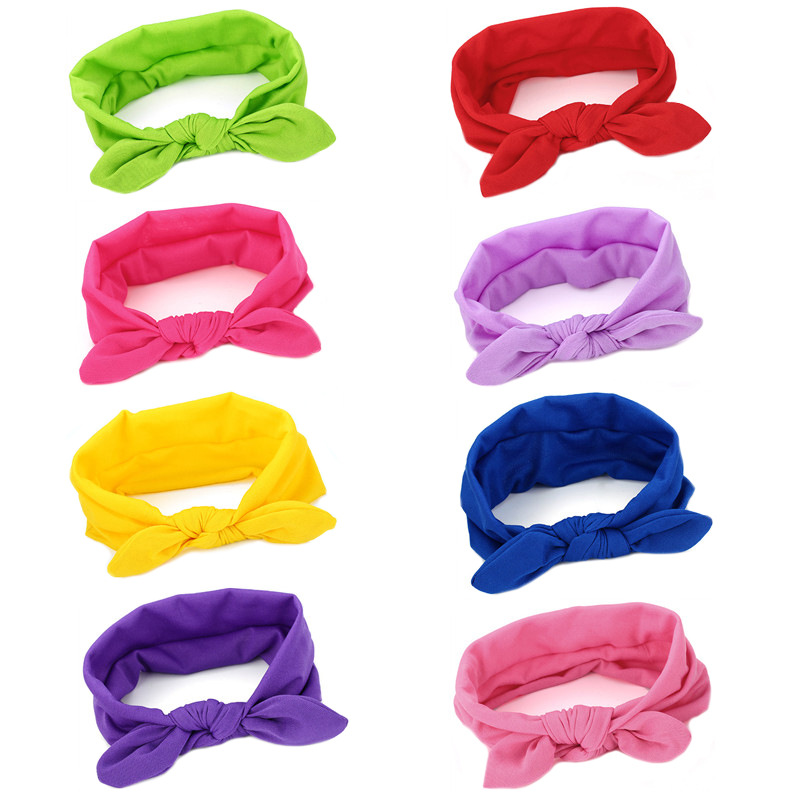 跨境欧美爆款蝴蝶结布艺头带头巾兔耳朵发带发饰头饰发箍工厂