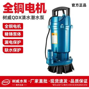 树威QDX潜水泵家用220v清水泵高扬程抽水机渔业供水泵农用灌溉泵