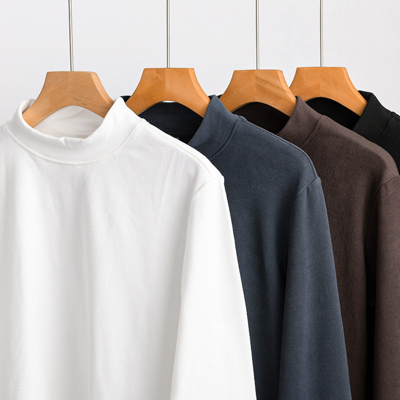 半高领双面德绒打底衫男秋冬纯色中领内搭加绒加厚保暖长袖T恤103,男装,T恤,淘宝优惠券,粉丝福利购,淘宝优惠卷