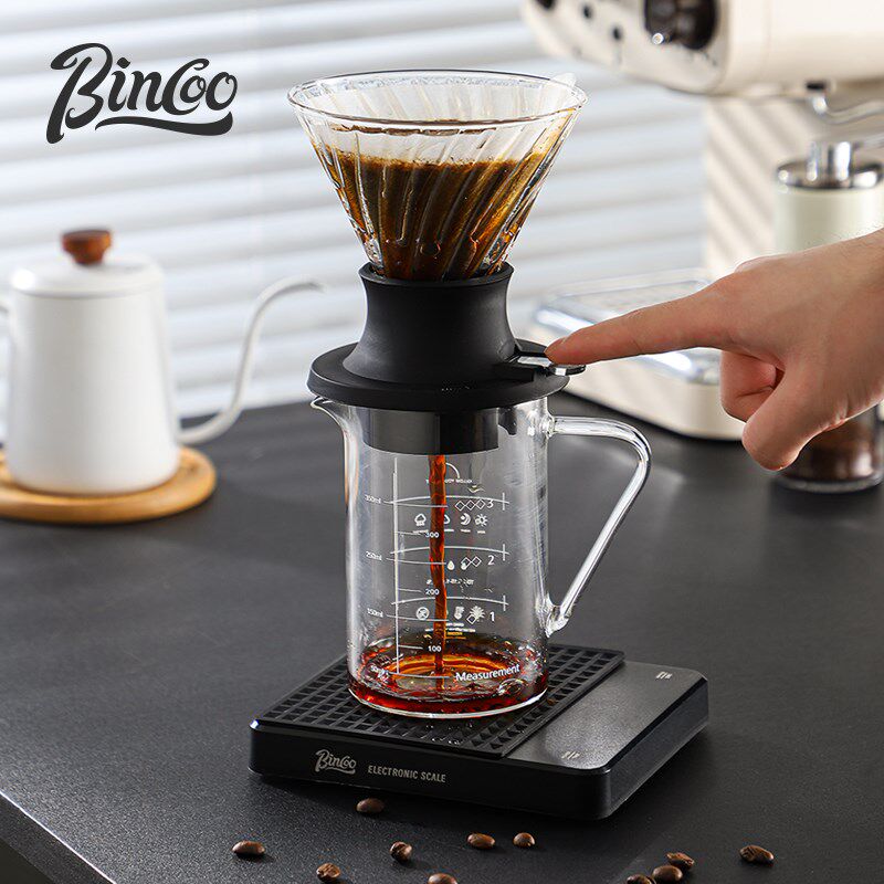 Bincoo聪明杯咖啡滤杯手冲分享壶滴漏式玻璃浸泡过滤咖啡器具套装
