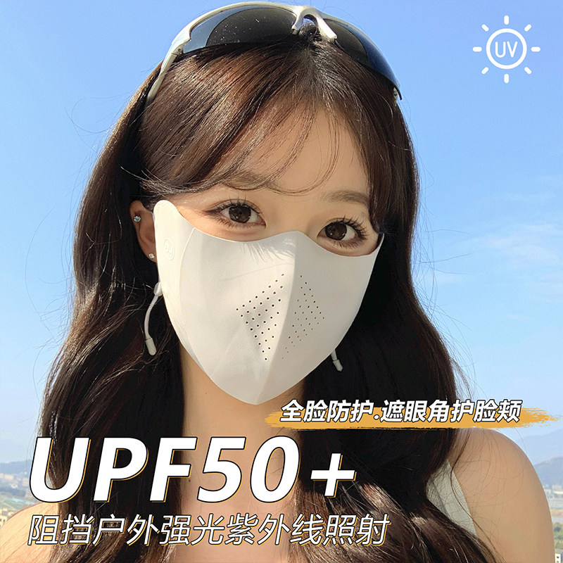 冰丝防晒口罩女抗UV遮阳