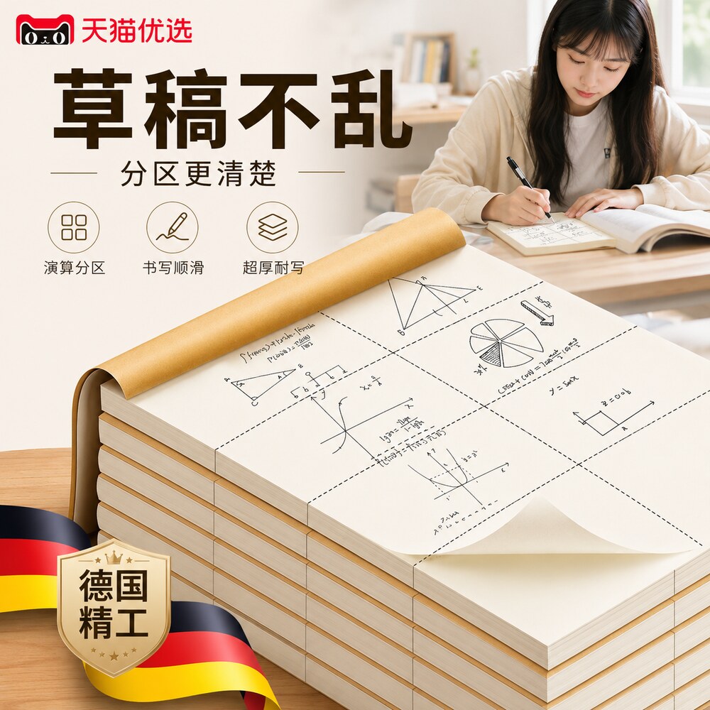 【央ma力荐】分区草稿本小