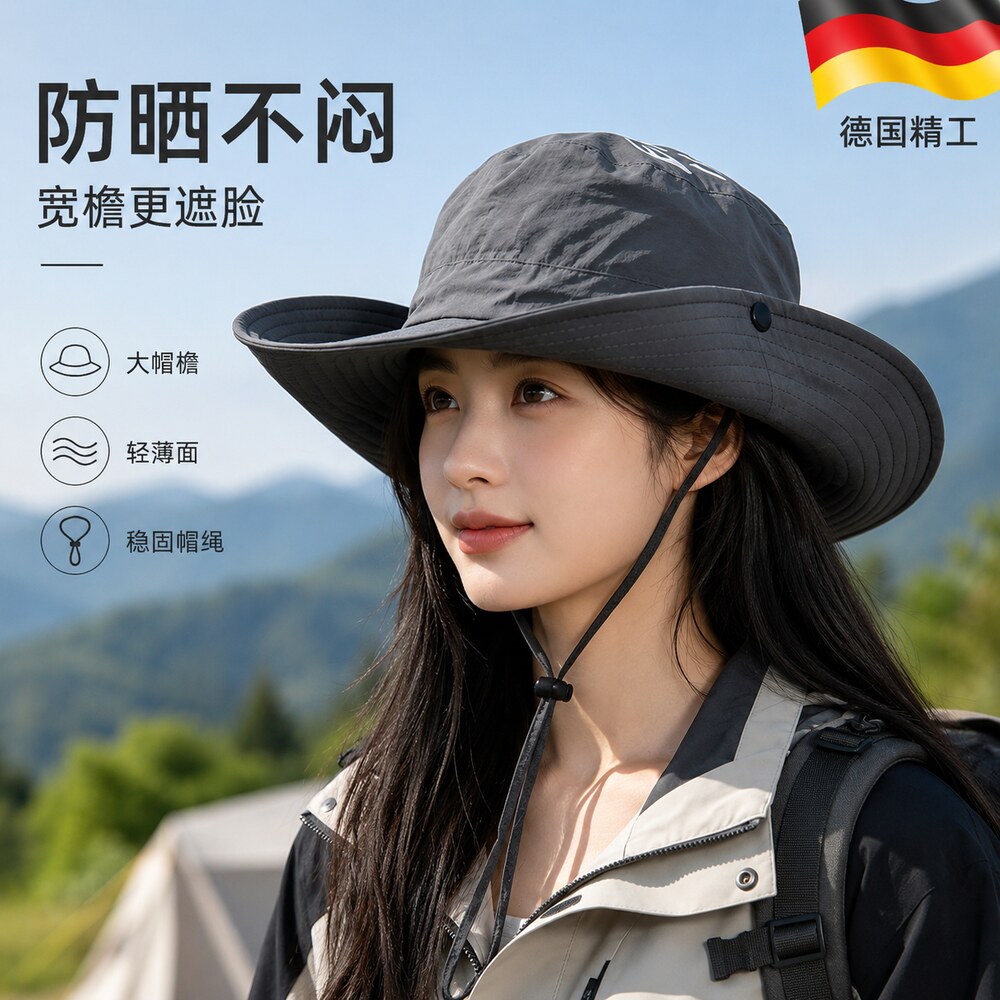 【德国精工】遮脸防晒帽子