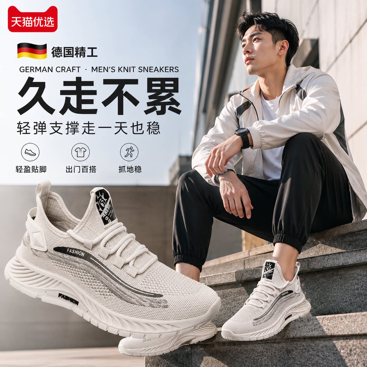 【央ma力荐】透气休闲男鞋