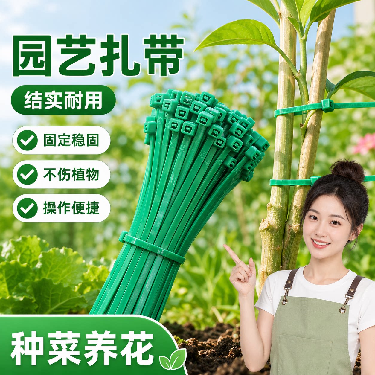 【央ma力荐】园艺尼龙扎带