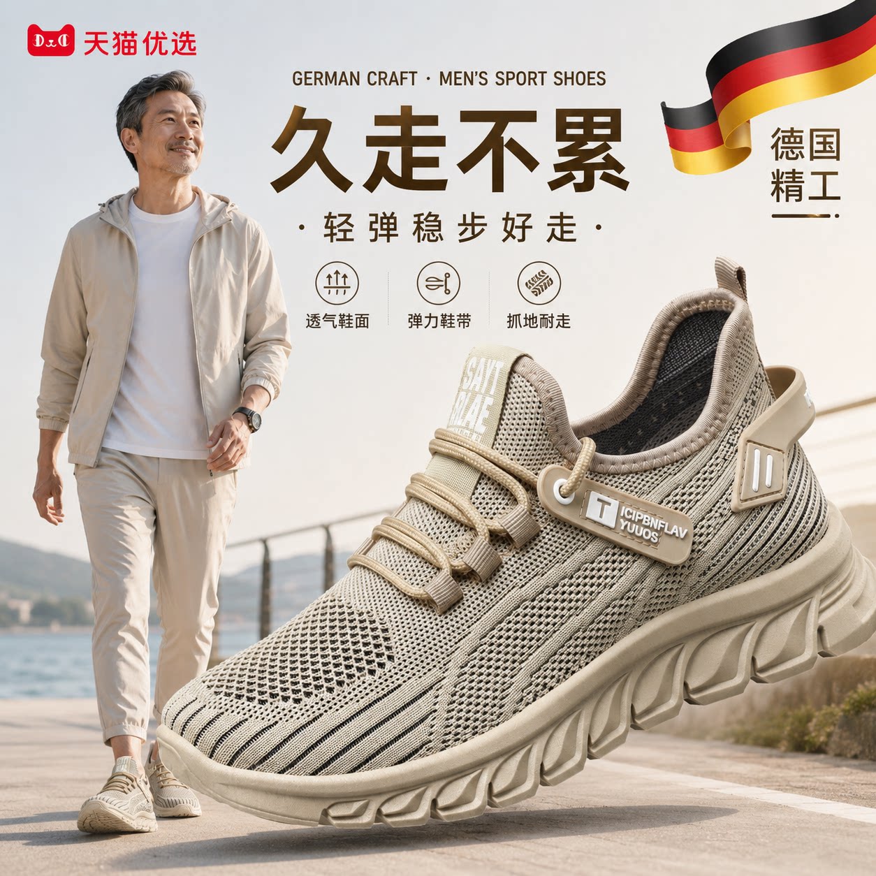 【央ma力荐】透气休闲男鞋