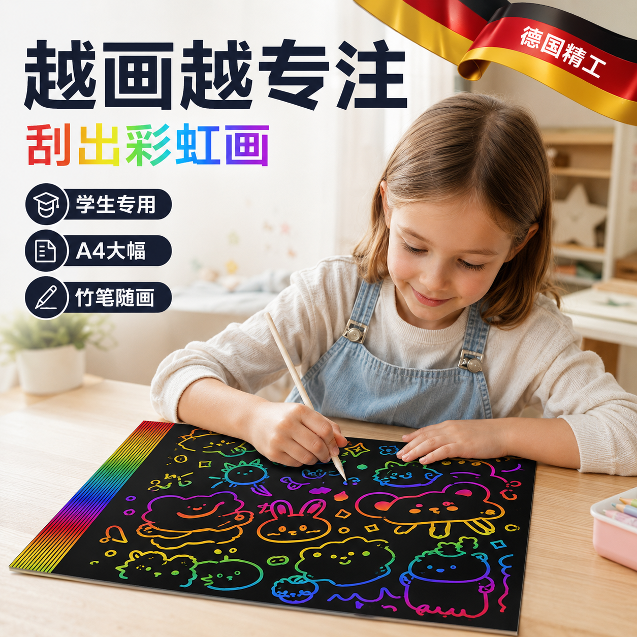 a4炫彩刮画纸小学生专用
