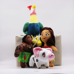 真空包装海洋奇缘Moana 毛绒玩具公主莫阿娜毛伊卡通玩偶公仔