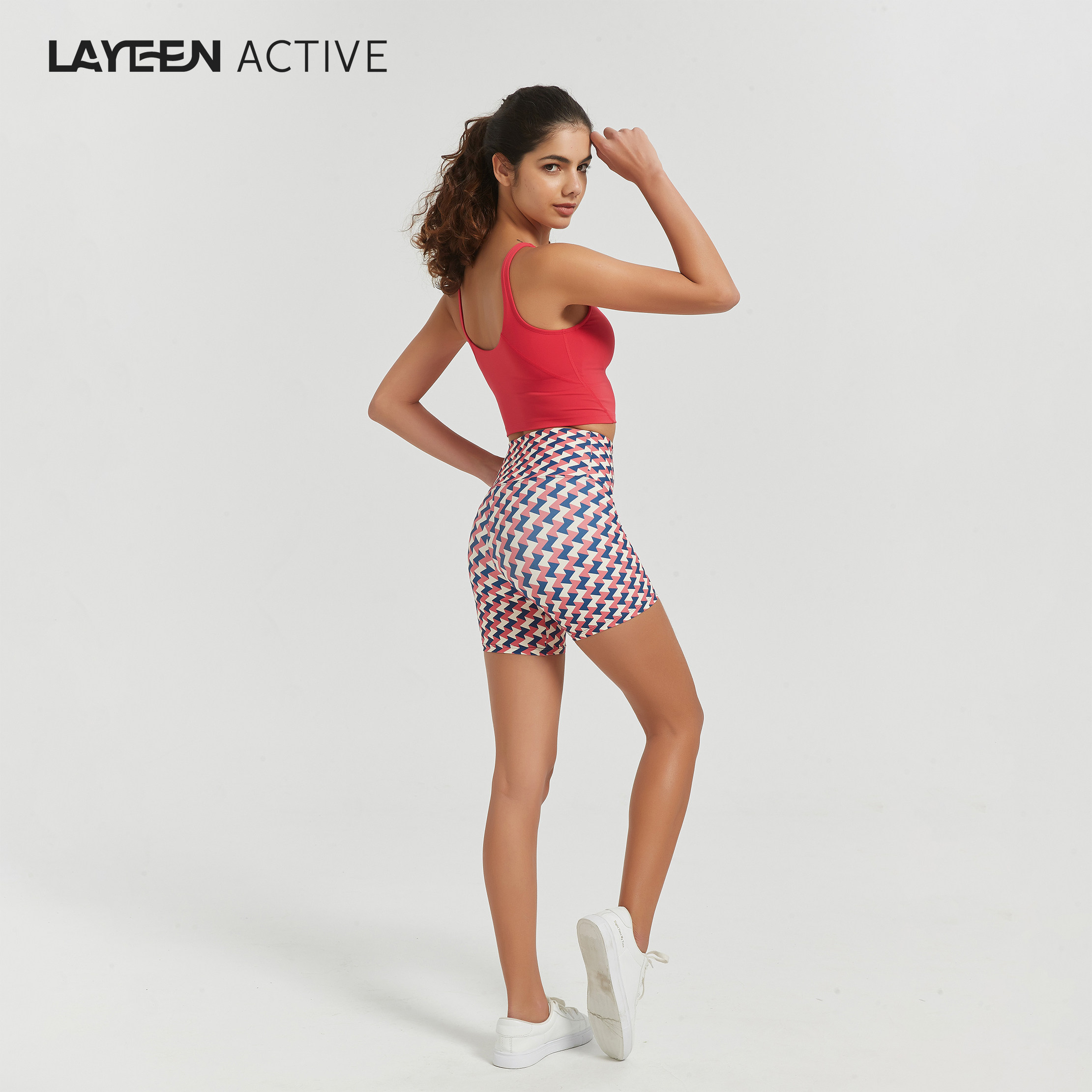 LAYEEN ACTIVE 花裤子 英伦千鸟 4分瑜伽健身防晒230906