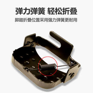 自行车后座脚踏板儿童单车后座脚蹬放脚变速山地车载人折叠脚踏