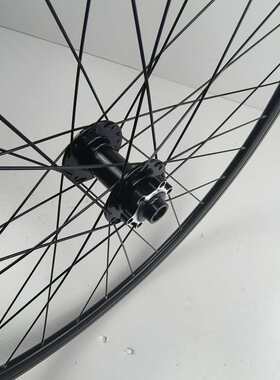 慧羽-手工轮组700c碟刹公路 前12X100 后120响桶轴12X142六爪三齿