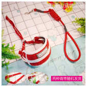 春夏宠物工字加厚可爱狗狗牵引绳遛猫绳小型犬柯基泰迪比熊雪纳瑞
