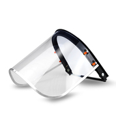 安全帽高透明防护面罩耐高温工作防冲击打磨电焊防护罩隔热防飞溅