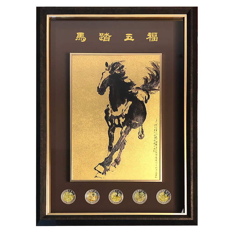 中国特色礼品马到成功金雕彩绣摆件商务国风礼物送朋友送老外礼品,家居饰品,桌面摆件,淘宝优惠券,粉丝福利购,淘宝优惠卷